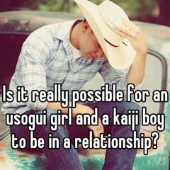 "Is it really possible for an usogui girl and a kaiji boy to be in a relationship?"