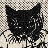 anthro cat looking down with blood on its shirt